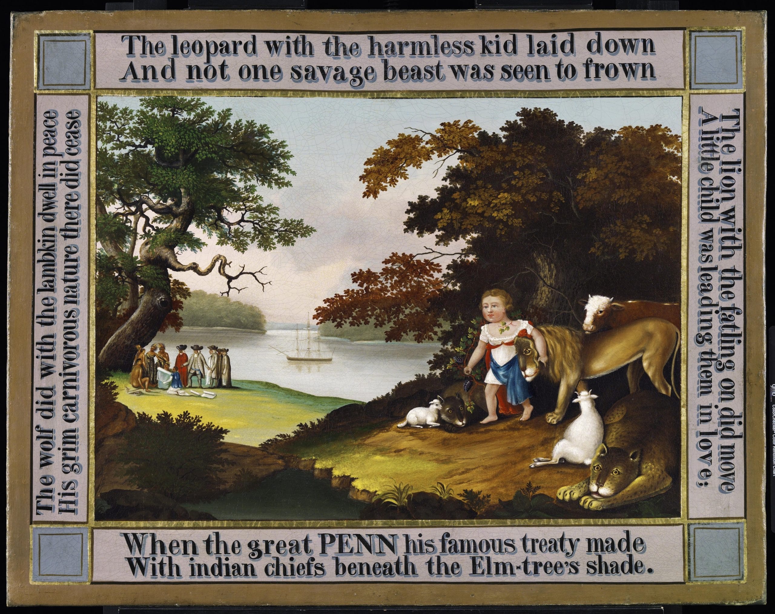The Peaceable Kingdom, Edward Hicks, American, 1780 – 1849